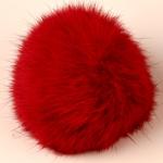 Pompon 10 cm  z królika