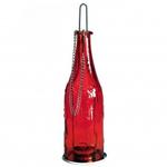 Szklana lampa wykonana ze szkła z recyklingu - butelka