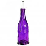 Szklana lampa wykonana ze szkła z recyklingu - butelka