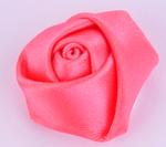 Satynowy kwiat róża 25 mm