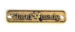 Naszywany znaczek mosiądz 25x6 mm HAND MADE