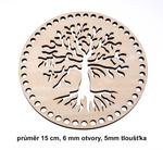 Dno - pokrywka ze sklejki drzewo 15cm/6mm