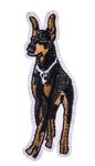 Łata pies doberman 85x30mm