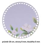 Dno - pokrywka ze sklejki jaśmin 20cm / 8mm