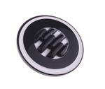 Guzik 18mm biało-czarny plastik