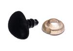 Pyszczek plusz  czarny 12x10mm