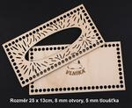 Zestaw ze sklejki - pudełko na chusteczki 25x13cm/8mm