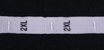 Etykieta tekstylna biała 12mm/1m