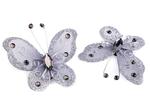 Aplikacja motyl z kryształkami 5x5,5cm
