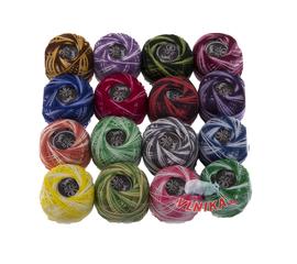 Włóczka SASI rainbow MIX 16 szt