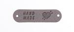 Nášivka HAND MADE 45x11 mm umělá kůže