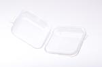 Pudełko plastikowe 32x32mm przezroczyste
