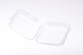 Pudełko plastikowe 32x32mm przezroczyste