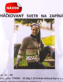Instrukcja szydełkowego swetra TERINA