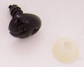 Pyszczek 15x13 mm czarny