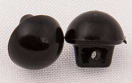 Guzik 10 mm czarna stopka