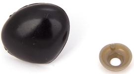 Pyszczek 29x24 mm czarny